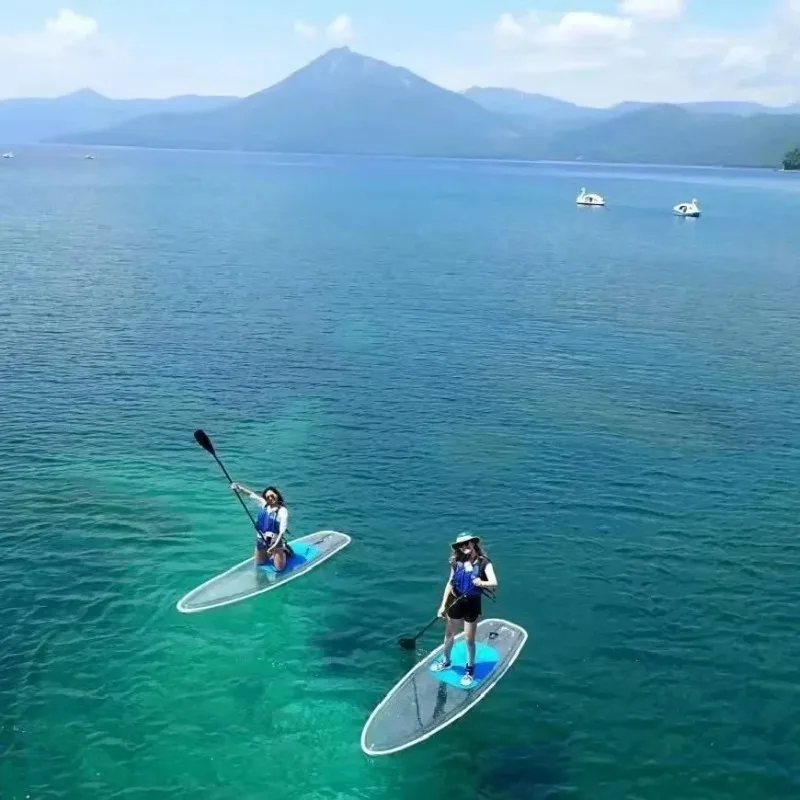 

clear Surfing paddle board Ocean board crystal PC Transparent sea sport stand up water rowing