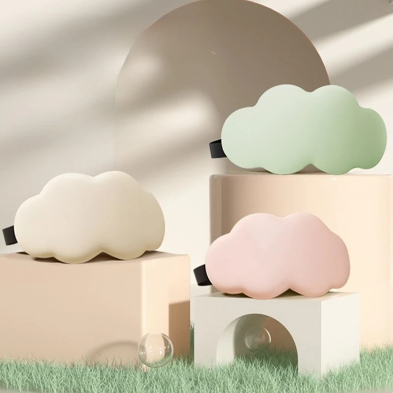 Double-sided Ice Silk Eye Patch Sleep Shade Ventilate Cloud 3D Eye Mask Not Eye-pressing Nap Eye Patch Soft Comfortable Eye Mask