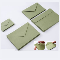 20pcs Vintage Green gift Envelopes for Wedding Invitations Christmas greeting card photo Postcard Packaging Storage bag
