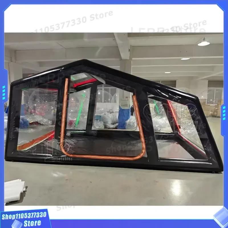 Portable Inflatable Car Tent Outdoor Rainproof Parking Shelter Rear Seal Protection Cover for Vehicle Camping Trip Accessory