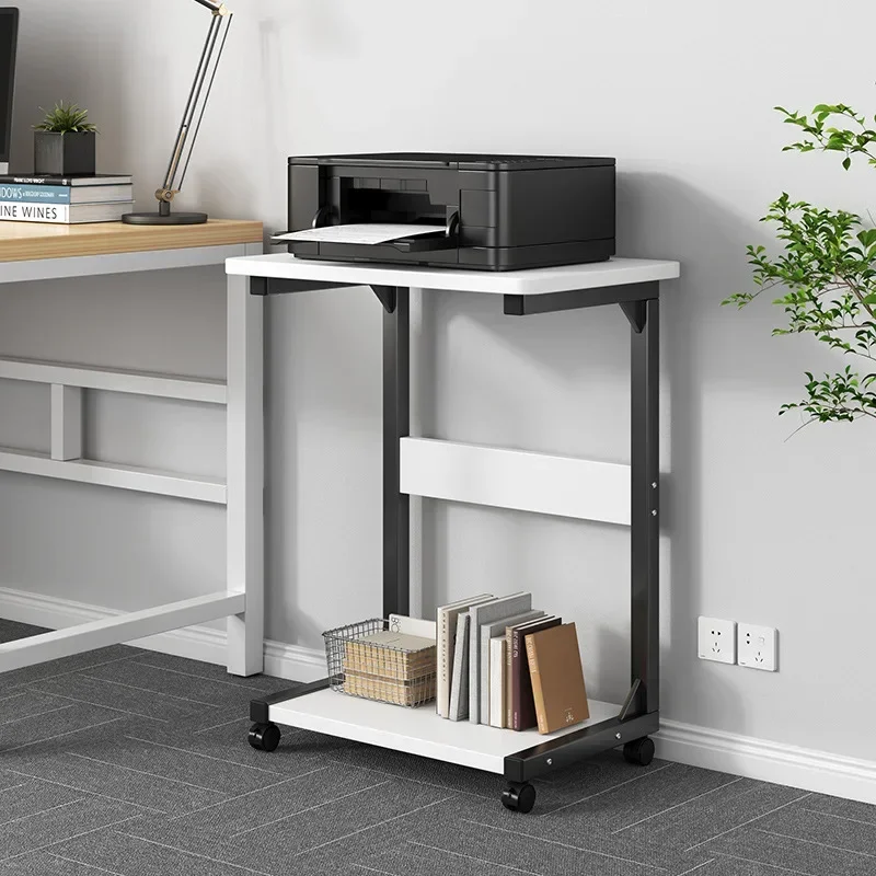 Factory Simple Bedside Table: Movable Bedside Table, Pantry Rack, Office Deskside Storage Rack,printer Rack Sturdy And Durable