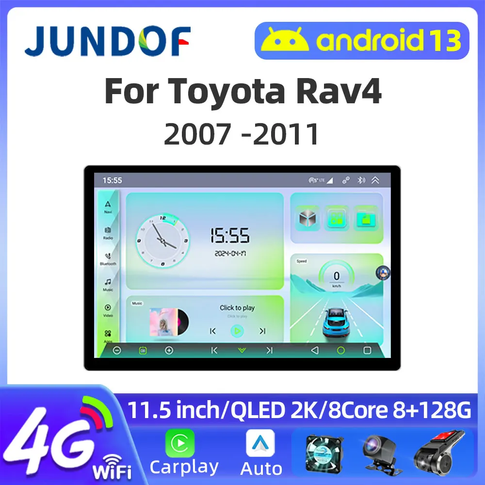 

Автомагнитола 11,5 дюйма, 2000*1200P, 4G, GPS, Android, для Toyota RAV4 2007-2011