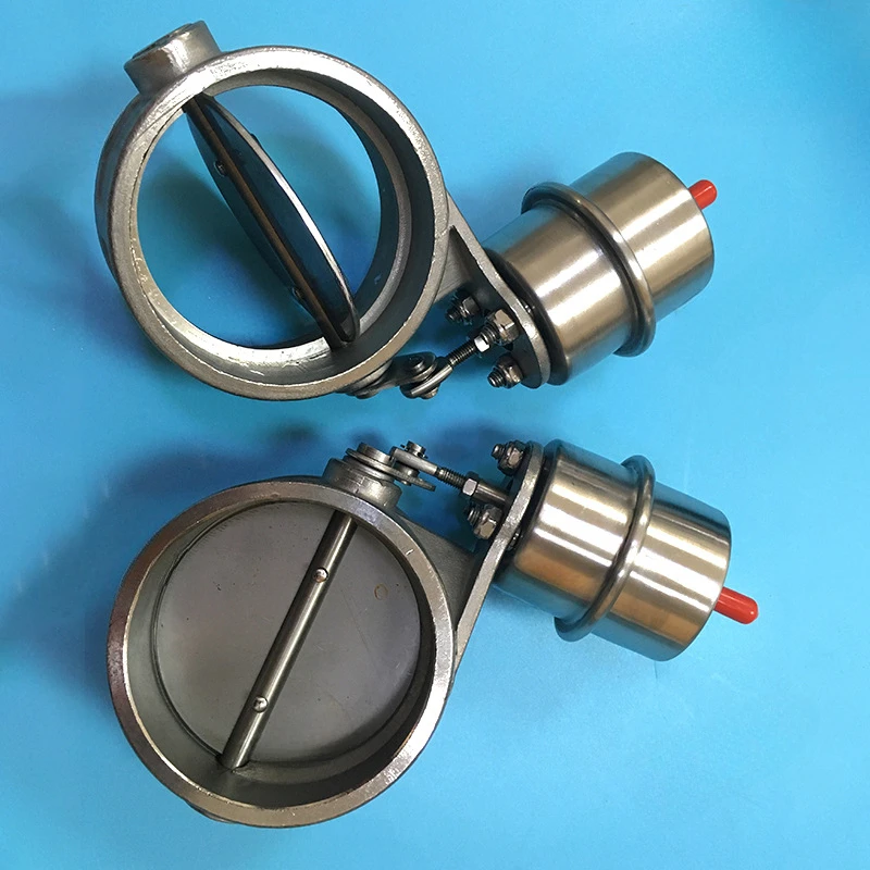 Automobile modified exhaust pipe 304 stainless steel valve Pneumatic control valve Normally open/normally closed variable speed