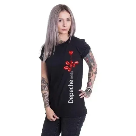 Magliette da donna Depeche Cool Mode MDE top magliette Vintage a maniche corte con colletto tondo T-shirt taglie forti