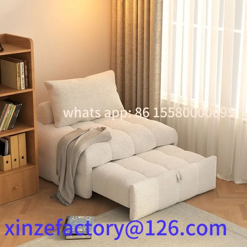 

Customizable Single and double sofa bed folding dual-purpose 2024 new small apartment living room multi-functional two-in-one pu