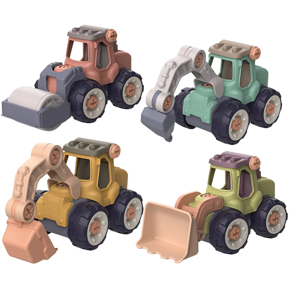 

4Pcs Children Truck Toys Interesting Vehicle Toys Detachable Truck for Children Inertial Car cars