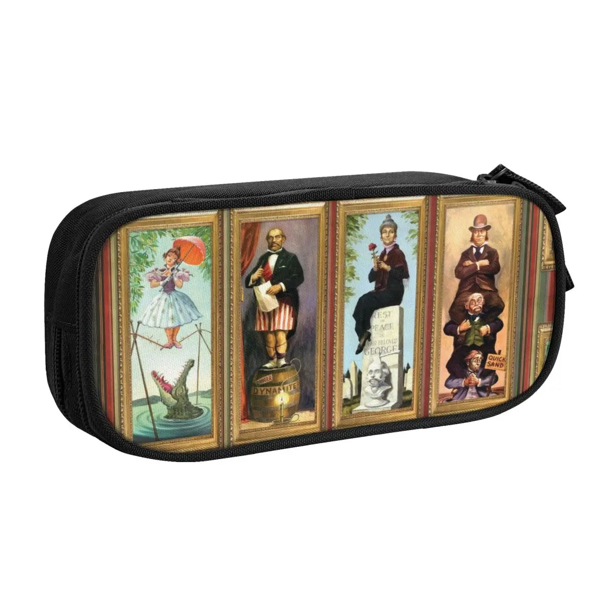 Custom Haunted Mansion Stretching Kawaii Pencil Case Girls Boys Large Storage Pencil Bag Pouch Students Stationery
