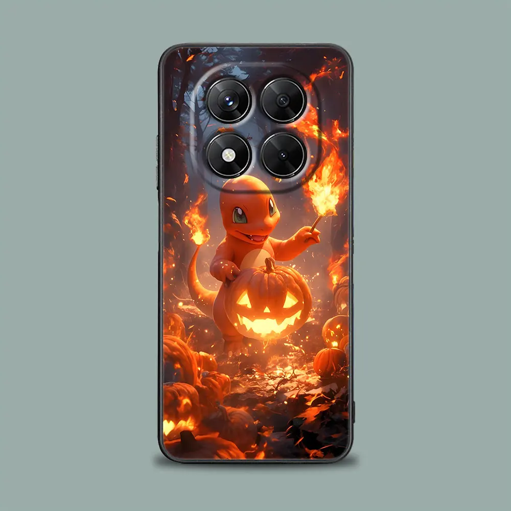 Halloween Plkachu Gengar Anime Phone Case for Xiaomi Redmi 14C 12C 10C 13C 4G Redmi Note 14 13 12 11 10 Pro Plus 5G 11S 9S Cover