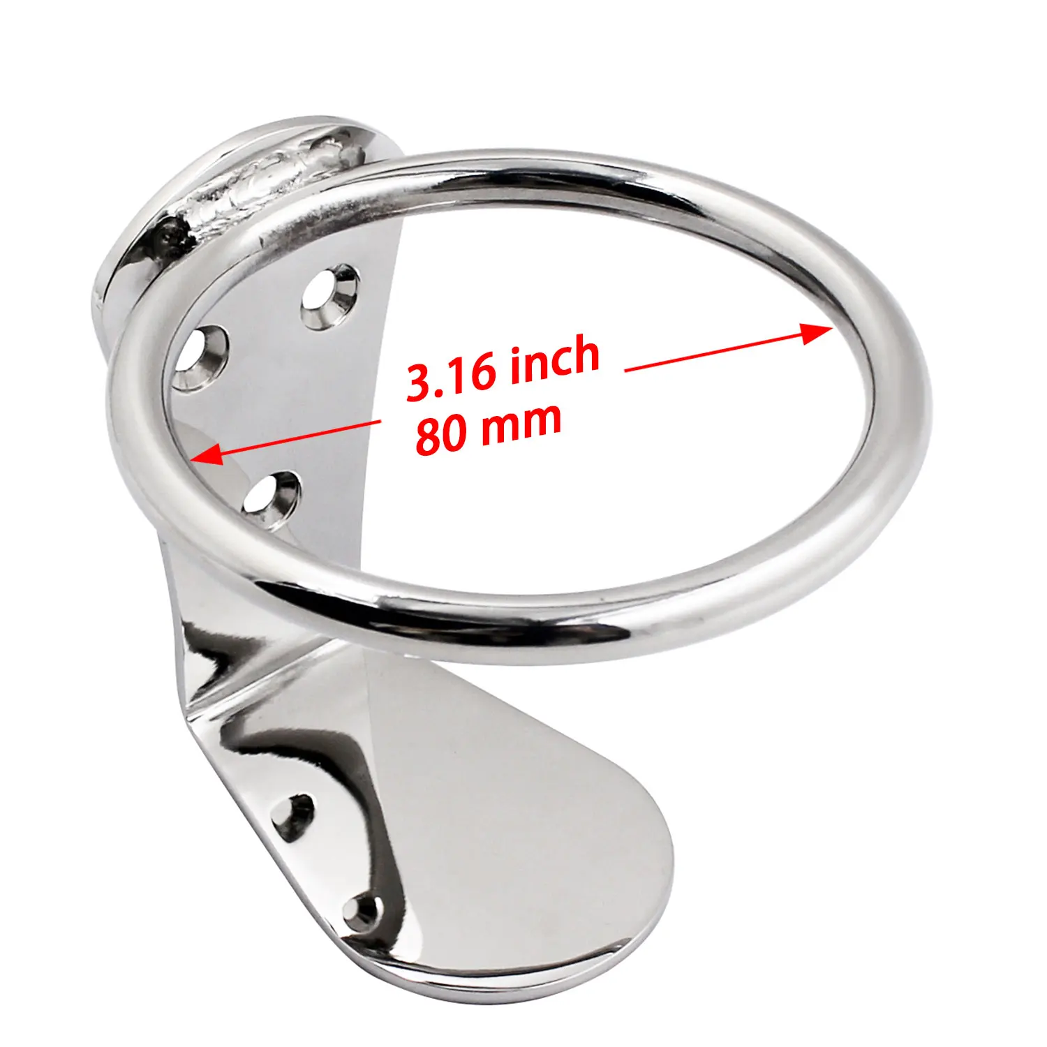 2 pcs Boat Ring Cup Drink Holder Stainless Steel 316 Universal Drinks Holders For Marine Boat Accessories Cup Holder