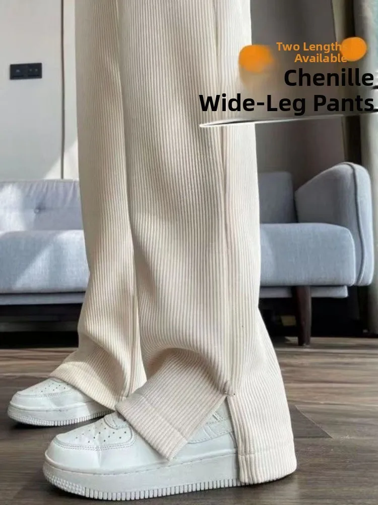 Fce doublé pantalon à jambes larges étroites Euro coton velours Micro pantalon décontracté évasé pour les femmes hiver nouveau Sle trajet Sle