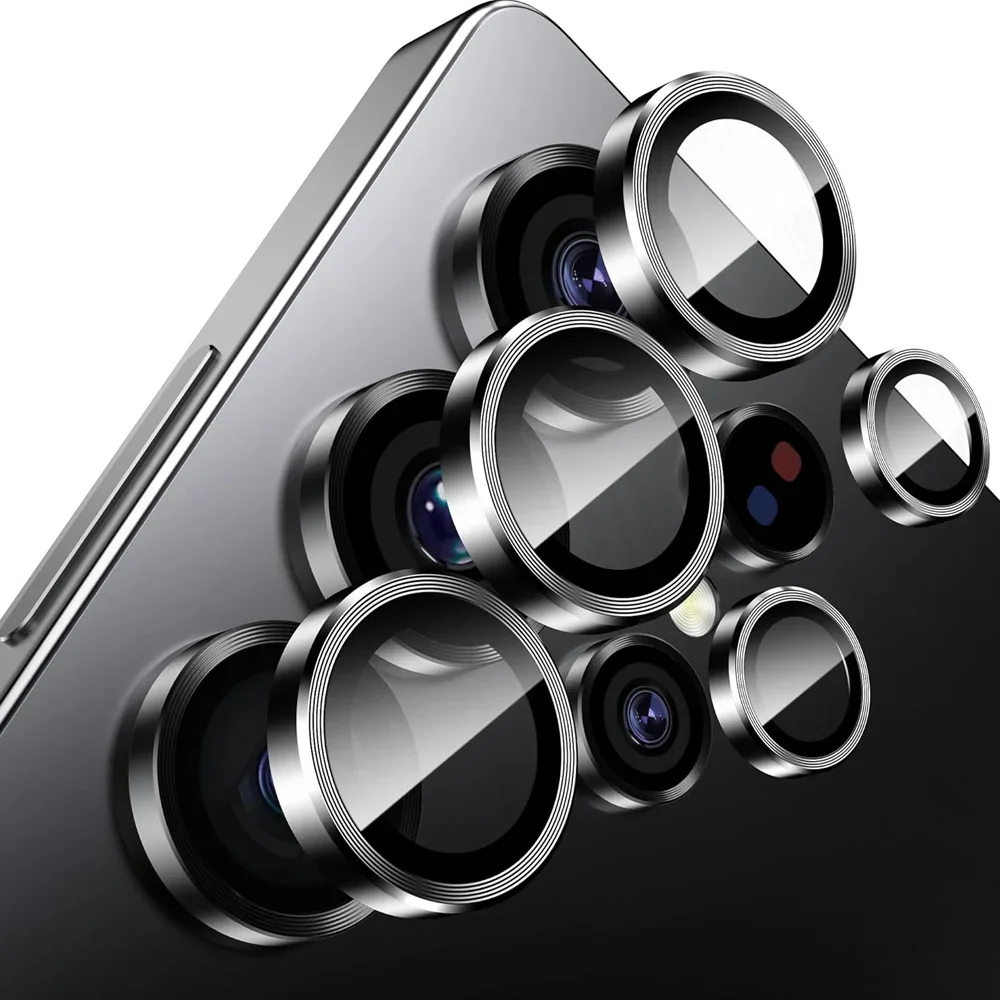 عدسة معدنية حلقة حامي الزجاج لسامسونج غالاكسي S25 الترا حماية عدسة الكاميرا ل Plus S25 + S25Ultra 5G فيلم الكاميرا