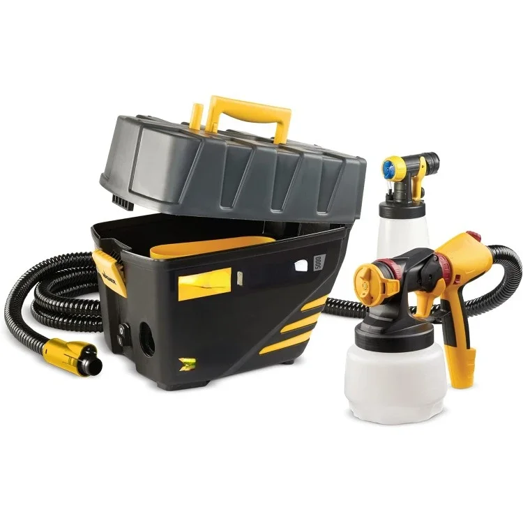 بخاخ طلاء FLEXiO 5000 ثابت HVLP، بخاخات اللاتكس غير النحيف، تتضمن فوهتين #1