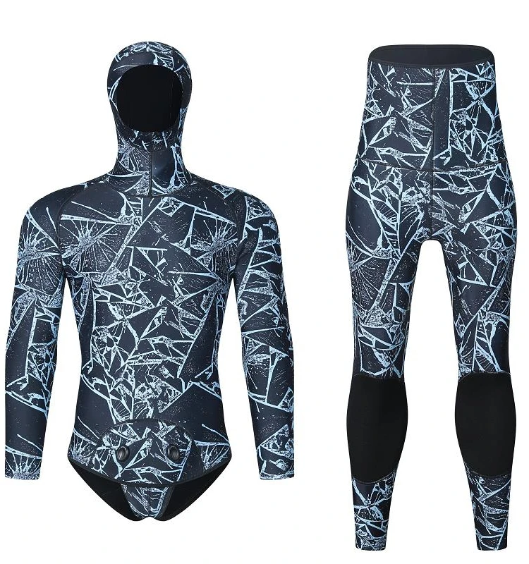 

Split Diving Suit Men's 3mm Deep Snorkeling Self-Swimming Long Sleeve Cold-Proof Warm Elastic Surfing Fishing Jellyfish Clothes