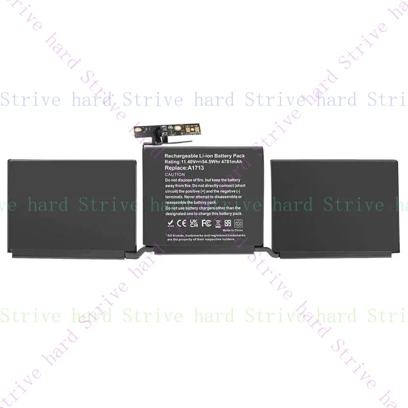 

A1713 A1708 Аккумулятор для MacBook Pro 13-дюймовый конец 2016 Середина 2017 EMC 2978 3164