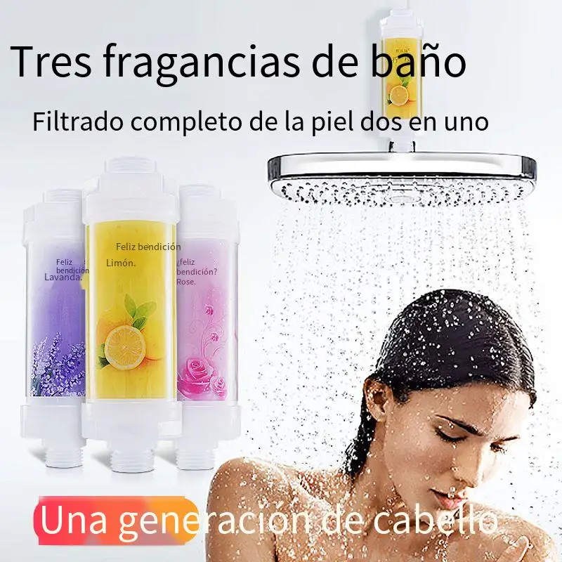 Filtro doccia vitamina C per tutti i tipi di soffioni doccia-filtrazione 99.9%/rimozione del cloro/aromaterapia