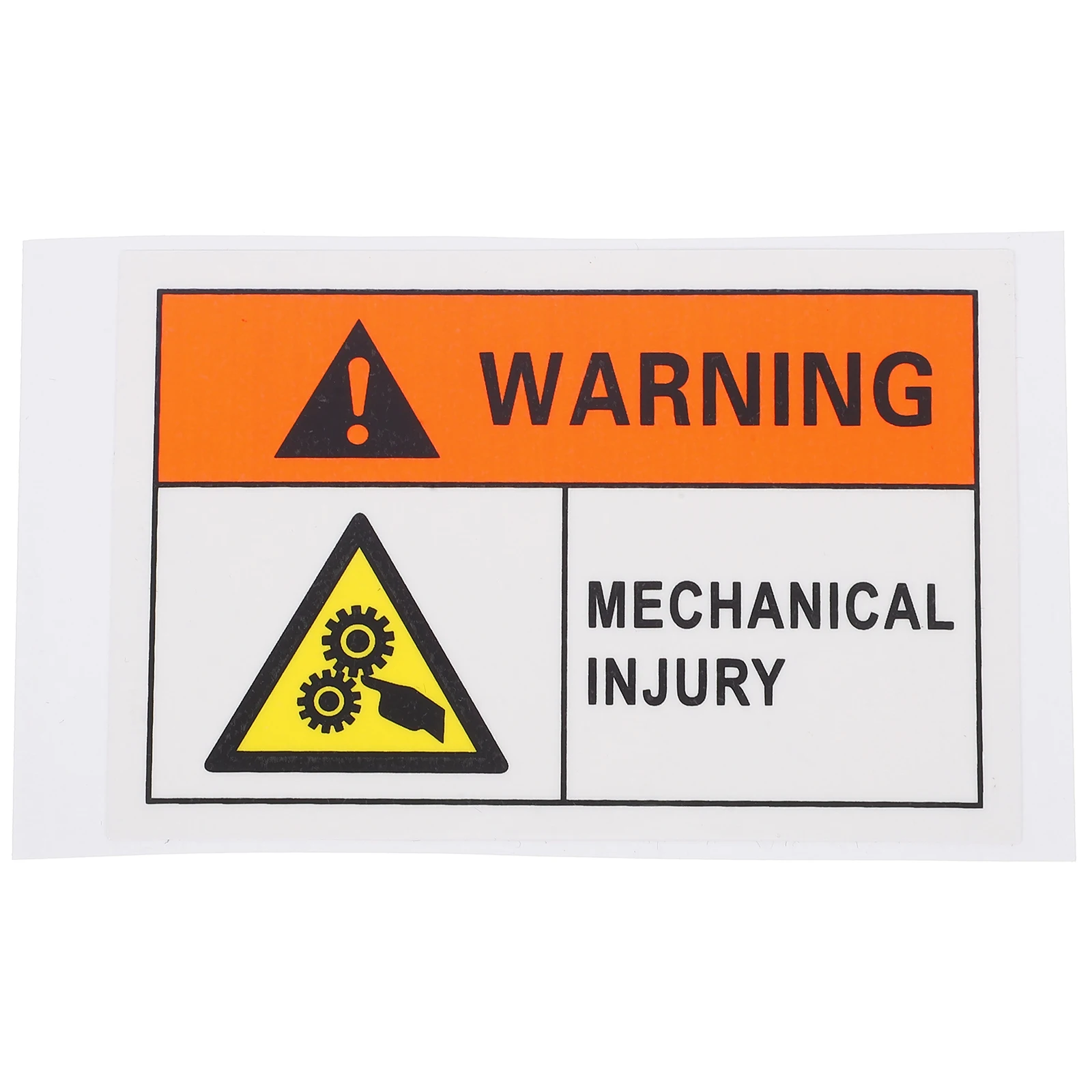 

High Visibility Safety Warning Stickers Industrial Adhesive Injury For Machinery Factory Equipment Residue Free Removal