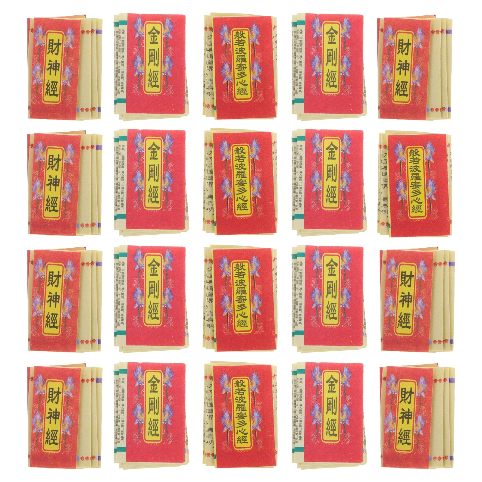 

30 Pcs Miniature Scripture Pendant Religious Hanging Accessories Micro Text