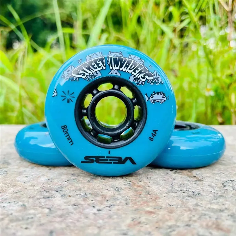 SEBA Street – roues de Slalom pour pneu de Skate FSK 84A, disponible en noir, bleu, rouge, vert, jaune, 72mm, 76mm, 80mm