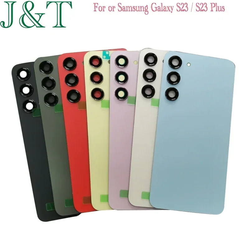 New Battery Back Cover For Samsung Galaxy S23 Battery Back Cover Glass Back Door With Camera