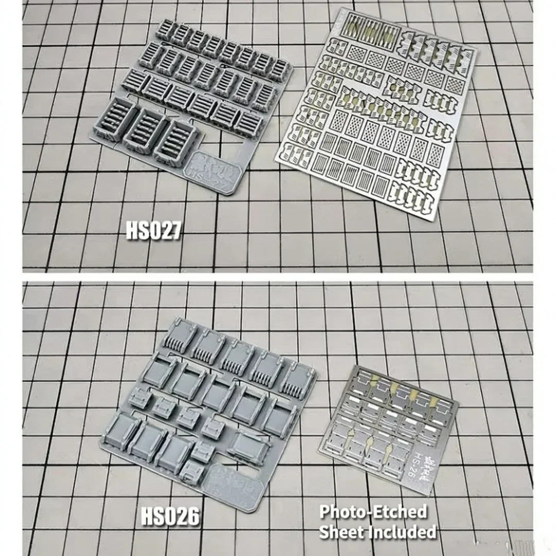 MSWZ HS026 HS027 Gunpla Shoulder Armor Radiator Upgrade Parts with Photo Etch Sheet Gundam Model Hobby Mod