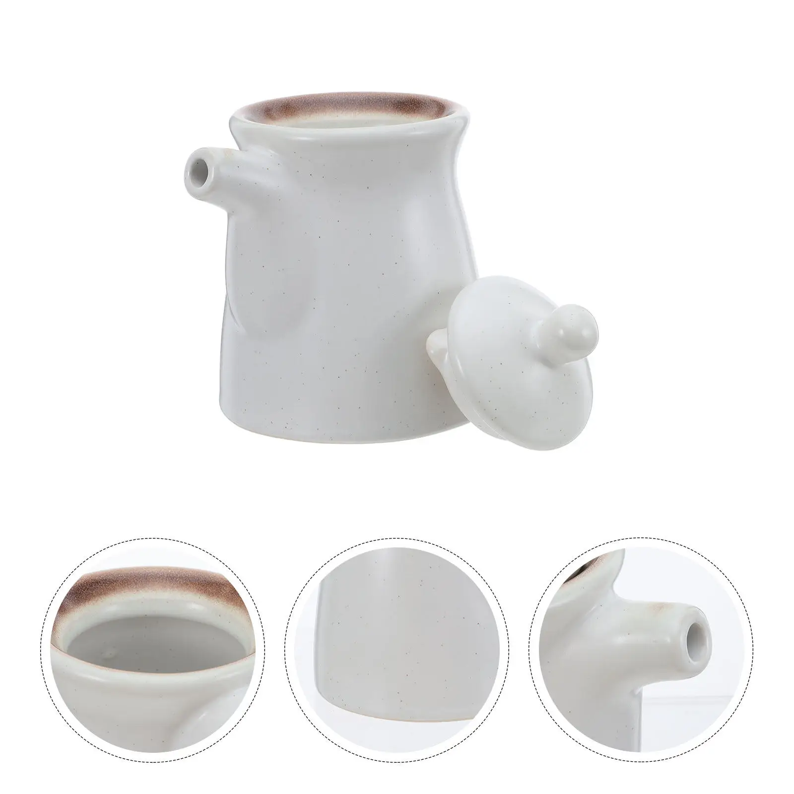 Dispensador de salsa de soja de cerámica de 180 ml, botella japonesa para shoyu, vinagre, salsa para sushi, sashimi, cocina asiática, aceite de oliva y aderezo para ensaladas