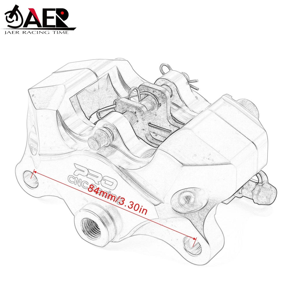 Motorcycle Rear Caliper Brake Pump 8.5cm pitch small Crabs Calipers Power for Supermoto 950 for Yamaha R1 ZX10 GSXR1000 - view 6