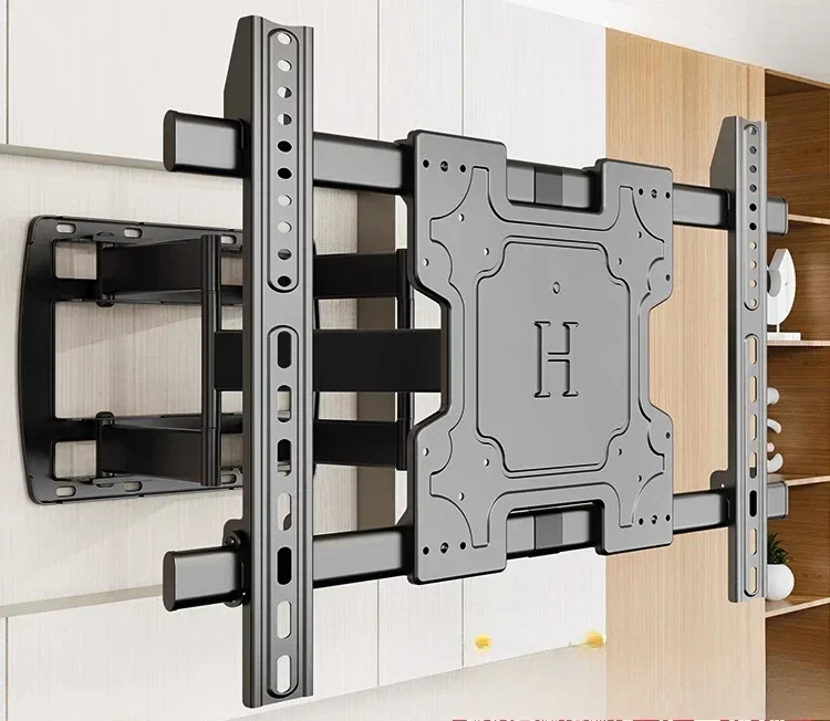 Ultra-thin TV telescopic hanger folding rotating bracket 85 inches suitable for Skyworth Sony