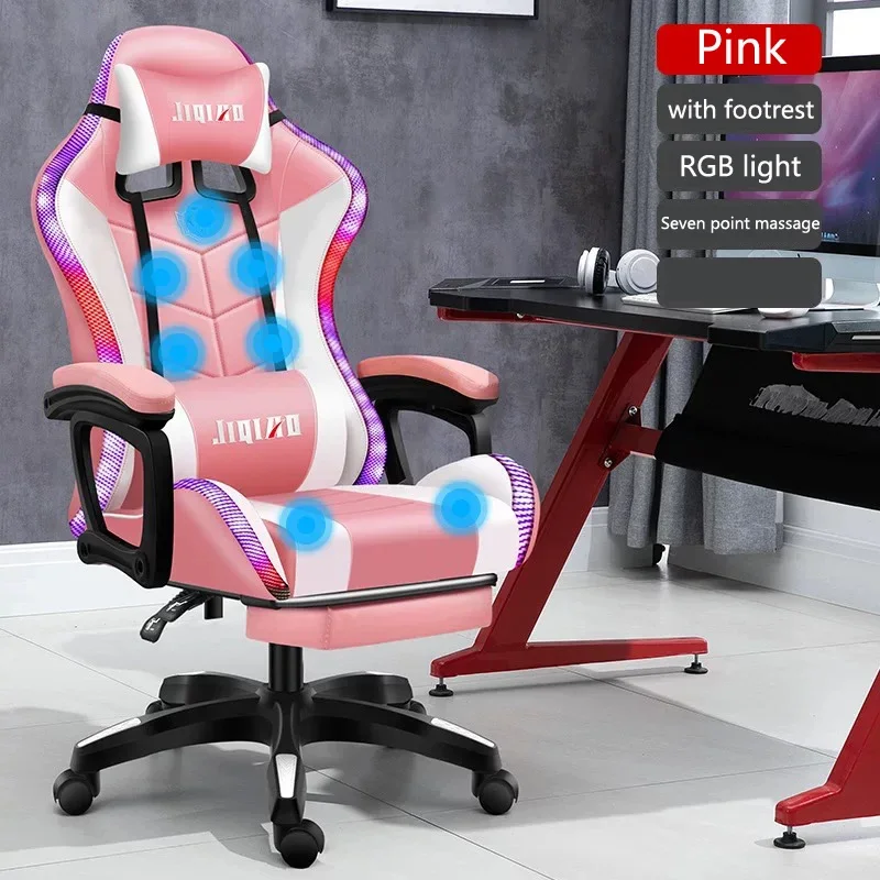 Massagem giratória ergonômica reclinável, Cadeiras Gamer, Novo