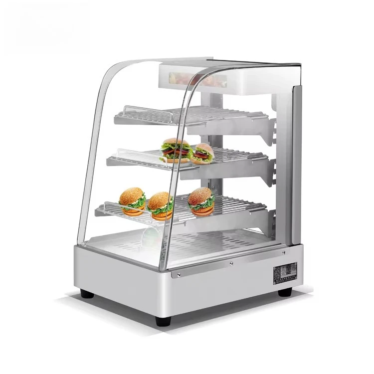 Custom Made CY-861 Heated Display Cabinet Pie Warmer Hot Food Showcase Fried Chicken Food Display Warmer
