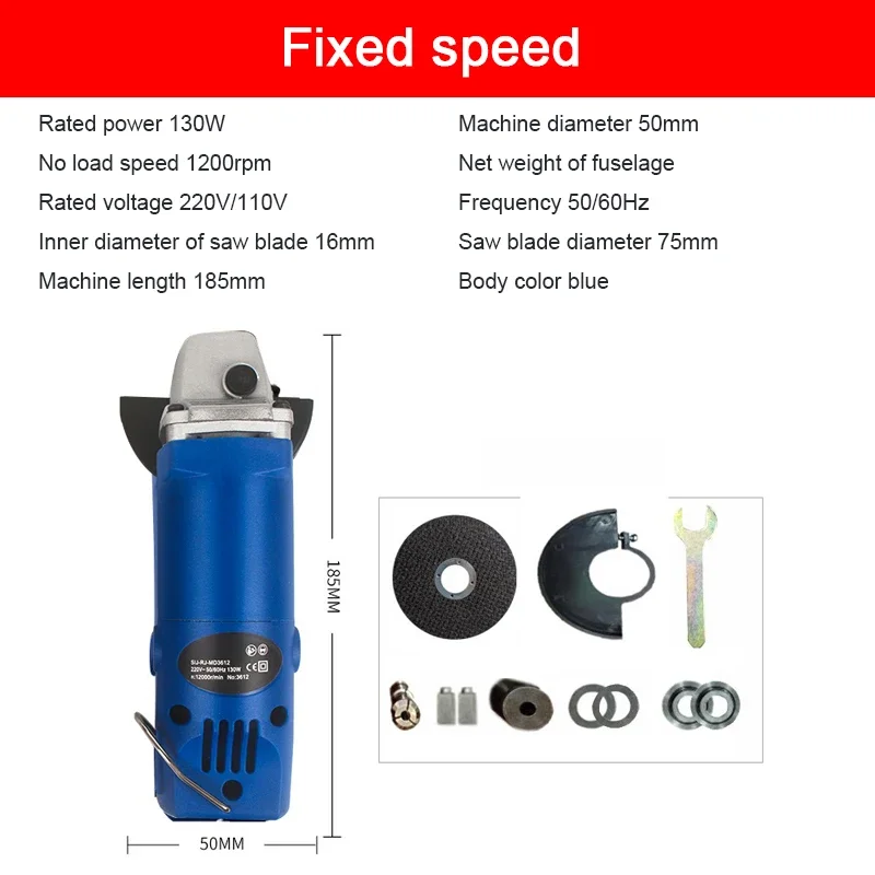 Mini Angle Grinder 6 speed Electric Angle Grinder 220V Polishing Machine Cutting Grinder Electric Angle Grinder Polishing