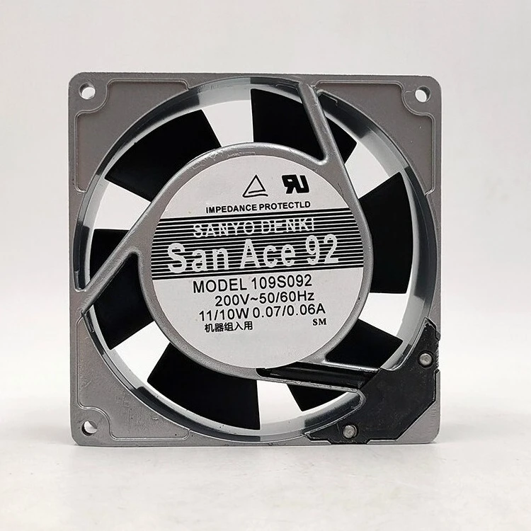 

Вентилятор охлаждения для SANYO 109S092 переменного тока 200 В 11/10 Вт 9025 9 см с алюминиевой рамой