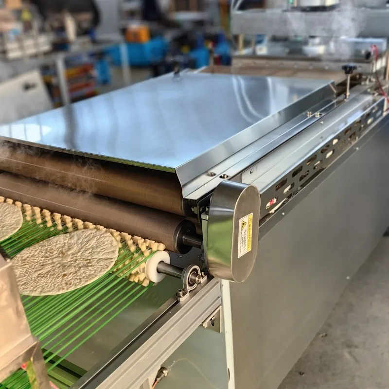 Máquina Totalmente Automática para Hacer Pan Pita Árabe, Roti, Chapati, Tortilla de Maíz, Tortilla Mexicana, Línea de Producción de Tortillas