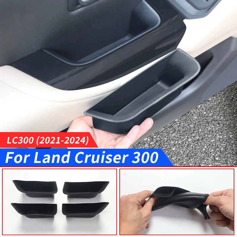 

Подходит для Toyota Land Cruiser Lc300, J300, 2021, 2022, 2023, 2024, коробка для хранения на дверь автомобиля, модифицированные аксессуары для украшения слотов на дверь