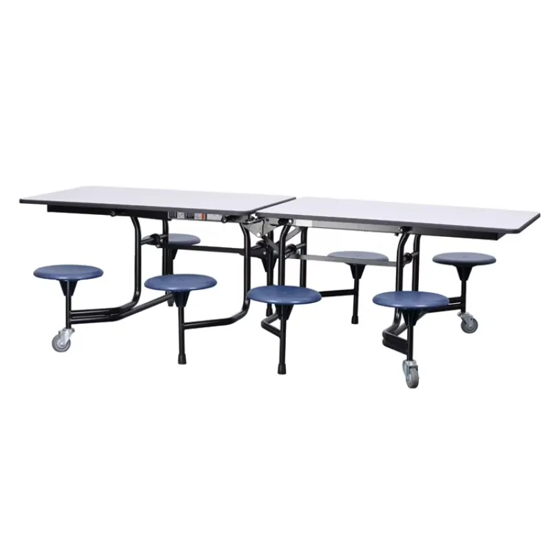 

School folding dining table with 8 seats