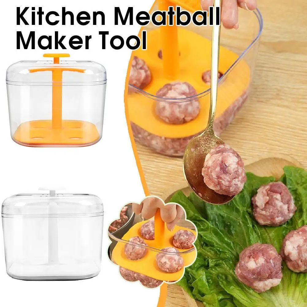 Meatball Maker Kitchen Extruded Meatball Making Tool Maker Meatball Mold Plastic Translucent Meatball Shaper