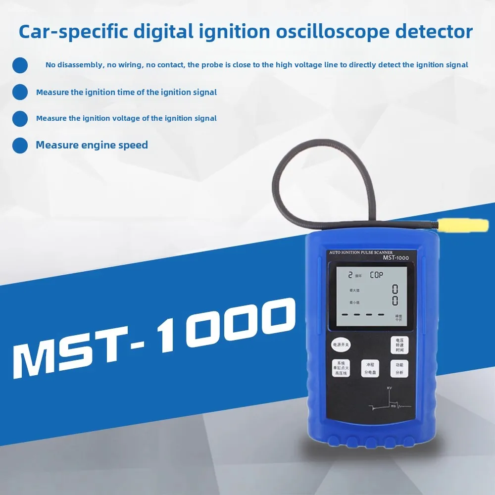 Spark Tester MST-1000 Automobile Ignition Coil Test Tool with Spark KVOLT Calibration Function Ignition