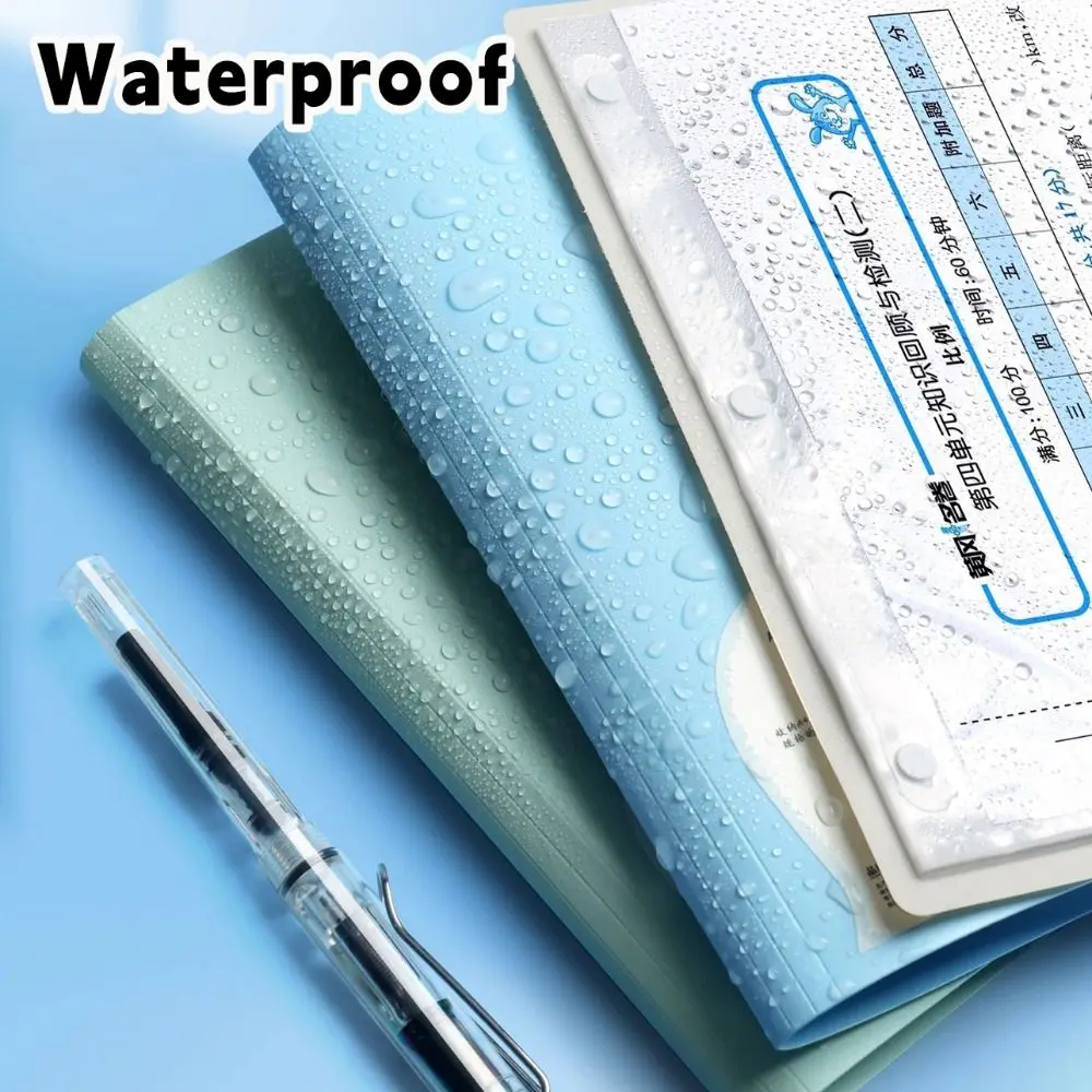 High Quality A5 To A4 File Folder Waterproof Foldable Exam Paper Storage Clip Large Capacity File Bag School Office