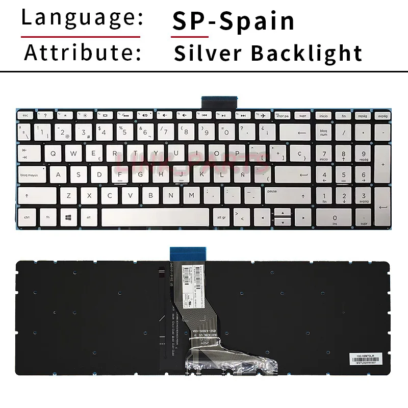 Russian Spanish Keyboard For HP 15-BR 15-BS 15-BU 15-BW 15-AC 15-AY 15-EF 17-BS 250 255 256 G6 AP2040001C1 TPN-C129 C130