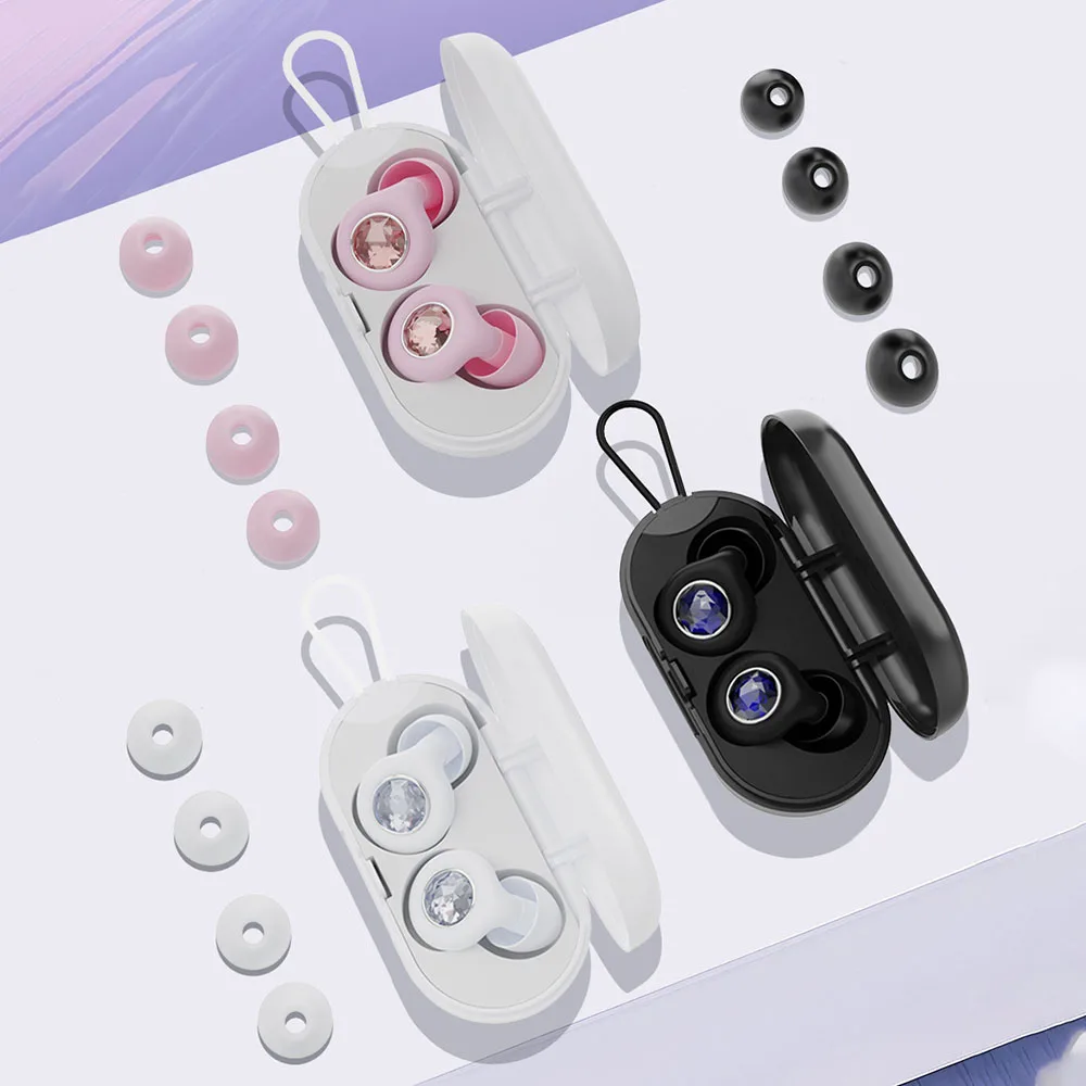 Nuevos tapones para los oídos de silicona para dormir, elegantes, reutilizables, protección para los oídos, tapones para los oídos con reducción de ruido para dormir, conciertos, festivales, viajes