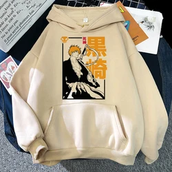 Hot Anime Bleach Grafik Hoodie Harajuku Cartoon Kurosaki Ichigo Grafik Sweatshirts Zaraki kenpachi Neue in Hoodies Sweatshirts