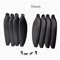 Universal Folding Propeller Blades 64mm/70mm Black Remote Control Drone Parts Plastic Quadcopter Spare Blade