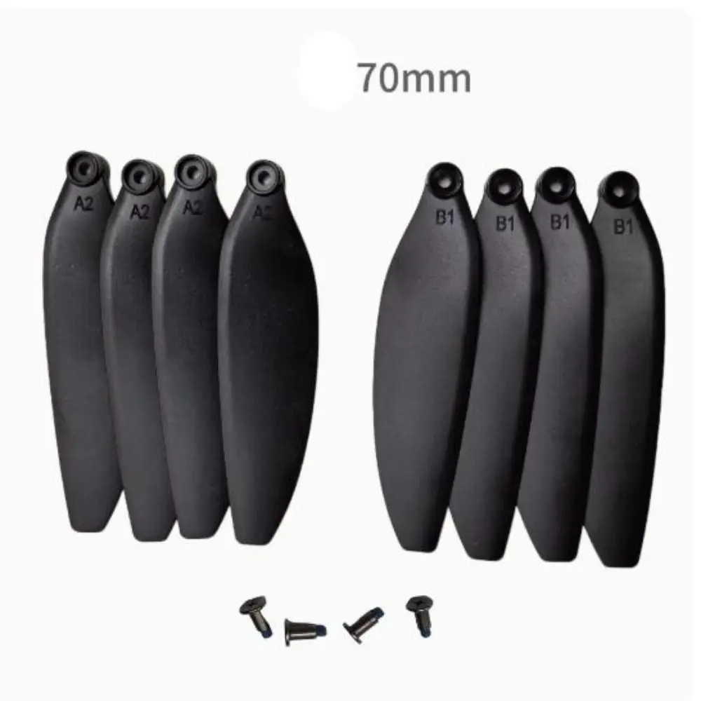 High Quality Universal Folding Propeller Blades 64mm/70mm Black Remote Control Drone Parts Plastic Quadcopter Spare Blade