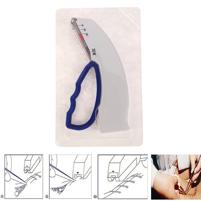 1Pcs Suture Stapler Sterile Skin Stapler 35 Wide Preloaded Staples Vet And Medical First Aid Use Health Care Tools