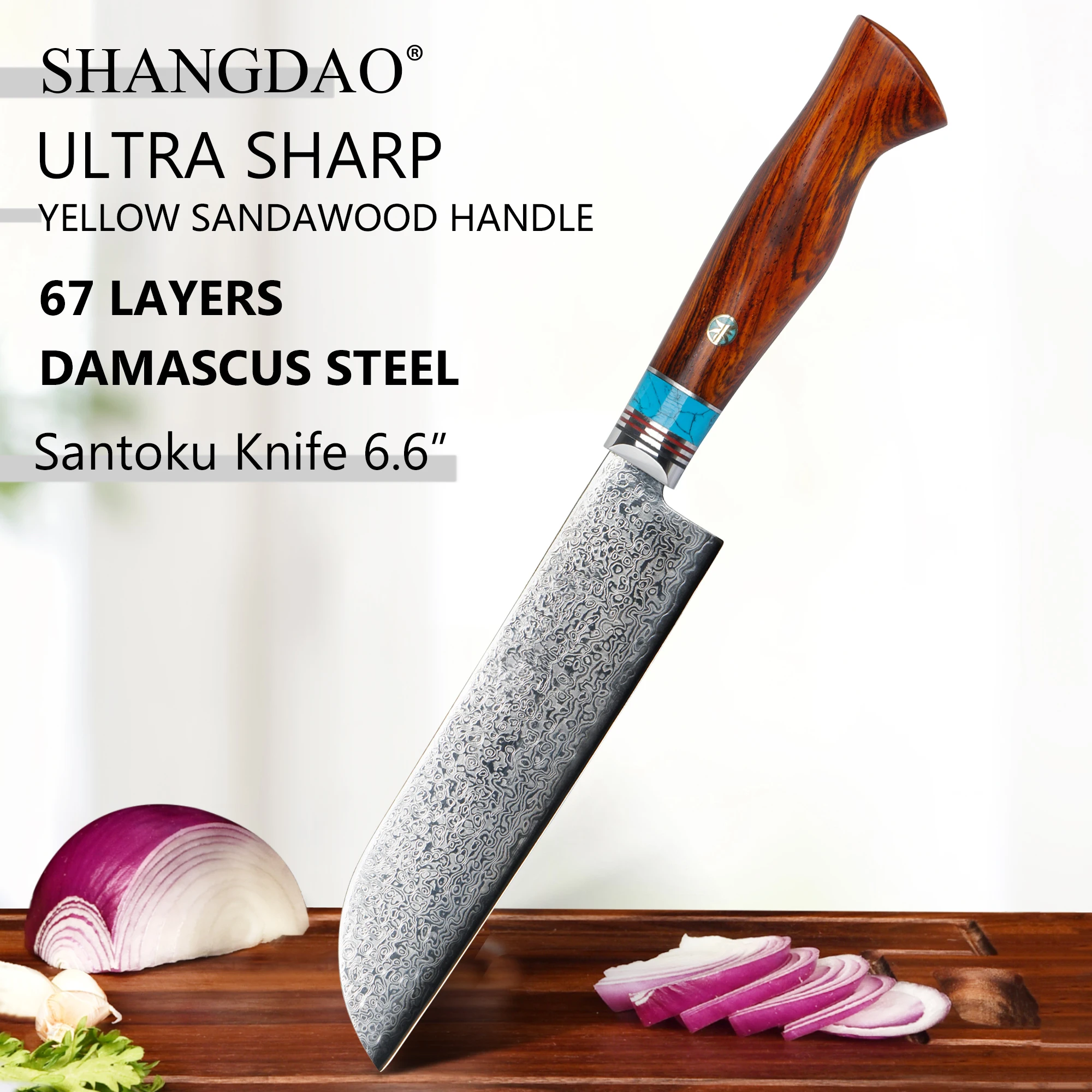 shangdao-66-inch-santoku-knife-67-layer-vg10-damascus-forged-knife-yellow-sandalwood-handle-for-multi-food-slicing-dicing