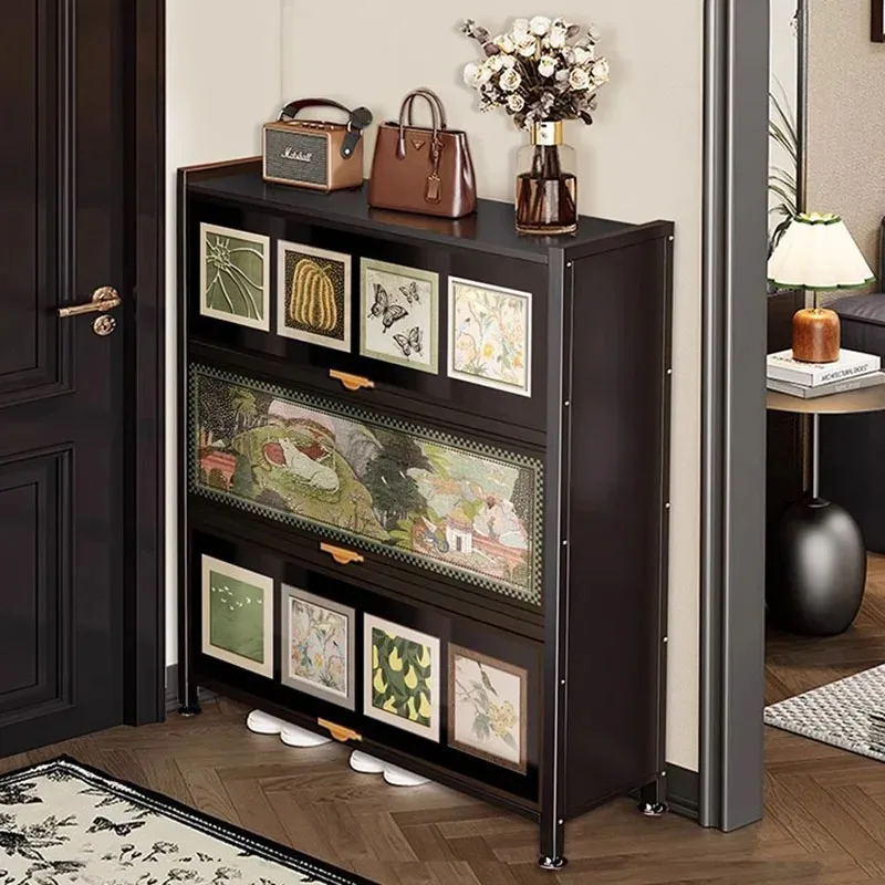 

Accent Storage Shoe Rack Indoor Drawer Dressing Rooms Hallway Narrow Shoe Rack Vertical Modern Muebles Lounge Suite Furniture