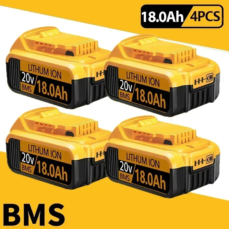 100% gloednieuw voor DEWALT 18.0AH DCB609 18V 20V Lithium-ion Batterij voor Dewalt DCB204 DCB205 DCB206 DCB609 DCB184 DCB200
