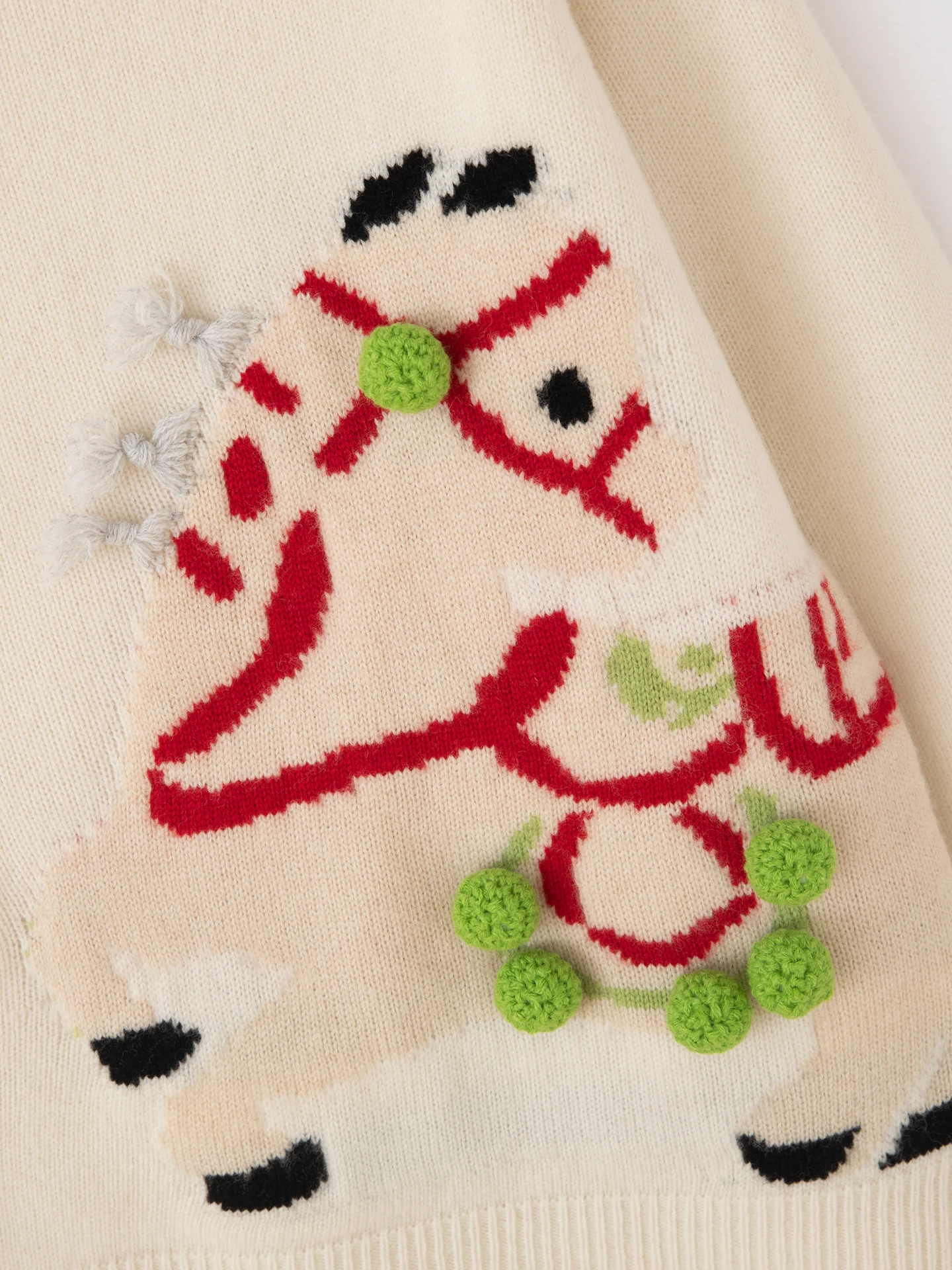 Frauen Reiner Wolle Pullover Pullover Herbst Winter Oansatz Soild Stickerei Jacquard Pony Lose Stricken Langarm Tops High-end