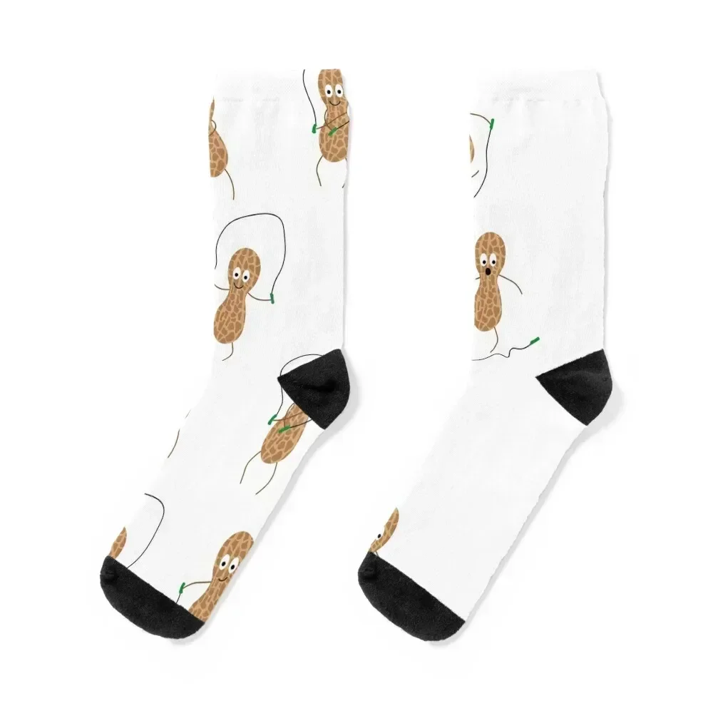 Rope skipping peanut Socks fashionable ankle Heating sock moving stockings Socks Female Men's