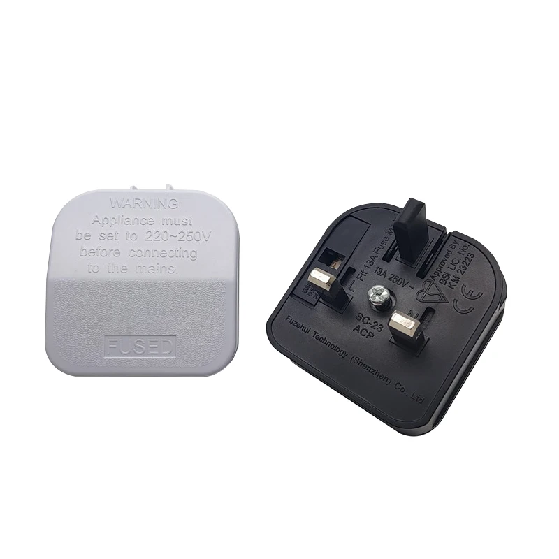 UK Travel Adapter with Fuse / US/EU/AU to UK Plug Adapter / Travel Adapter / China To Malaysia Plug Adapter with fuse