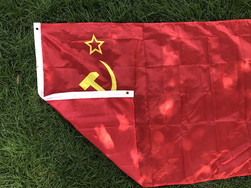 الأحمر CCCP العلم 90x150 سنتيمتر الاتحاد الجمهوريات الاشتراكية السوفيتية 3x5ft البوليستر معلقة داخلي في الهواء الطلق الاتحاد السوفياتي البلد الروسية راية